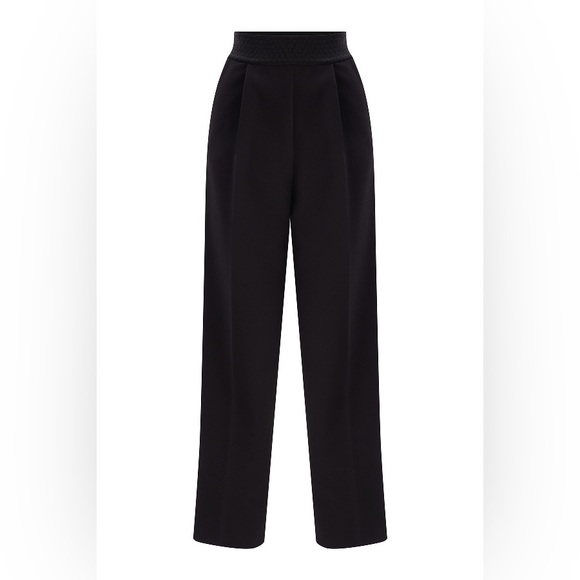 Anthropologie stretch tailored pants with pleats and wide straight leg. Size 4 - Picture 5 of 6